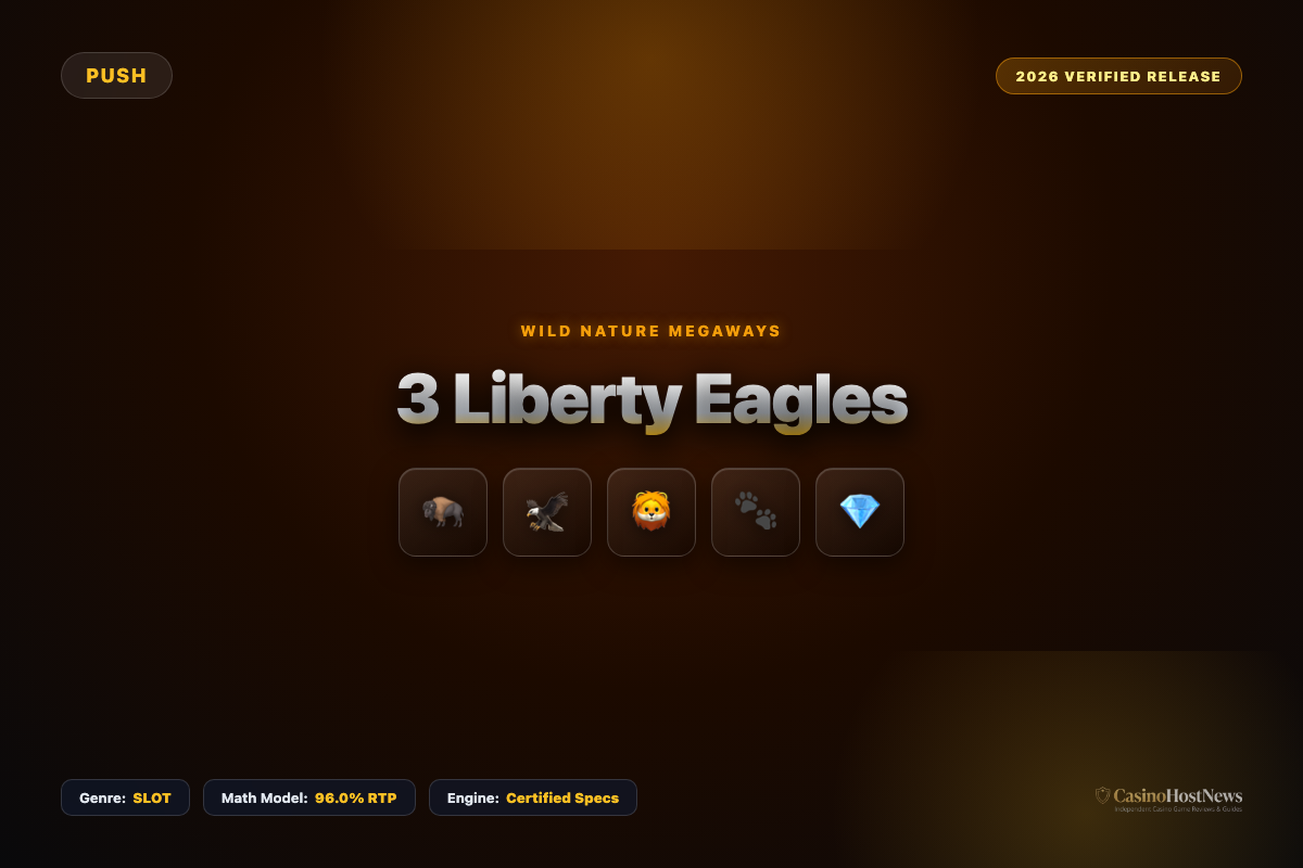 3 Liberty Eagles online slot review and verified math model by push