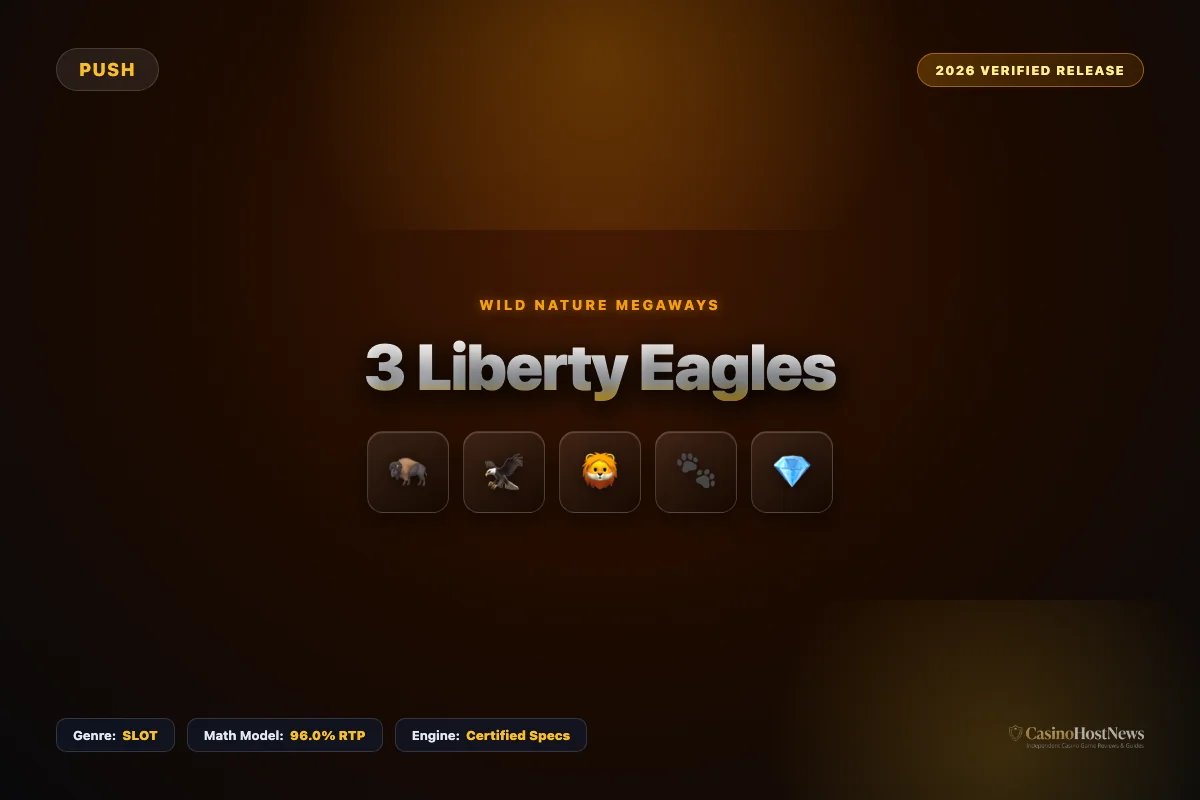 3 Liberty Eagles online slot review and verified math model by push