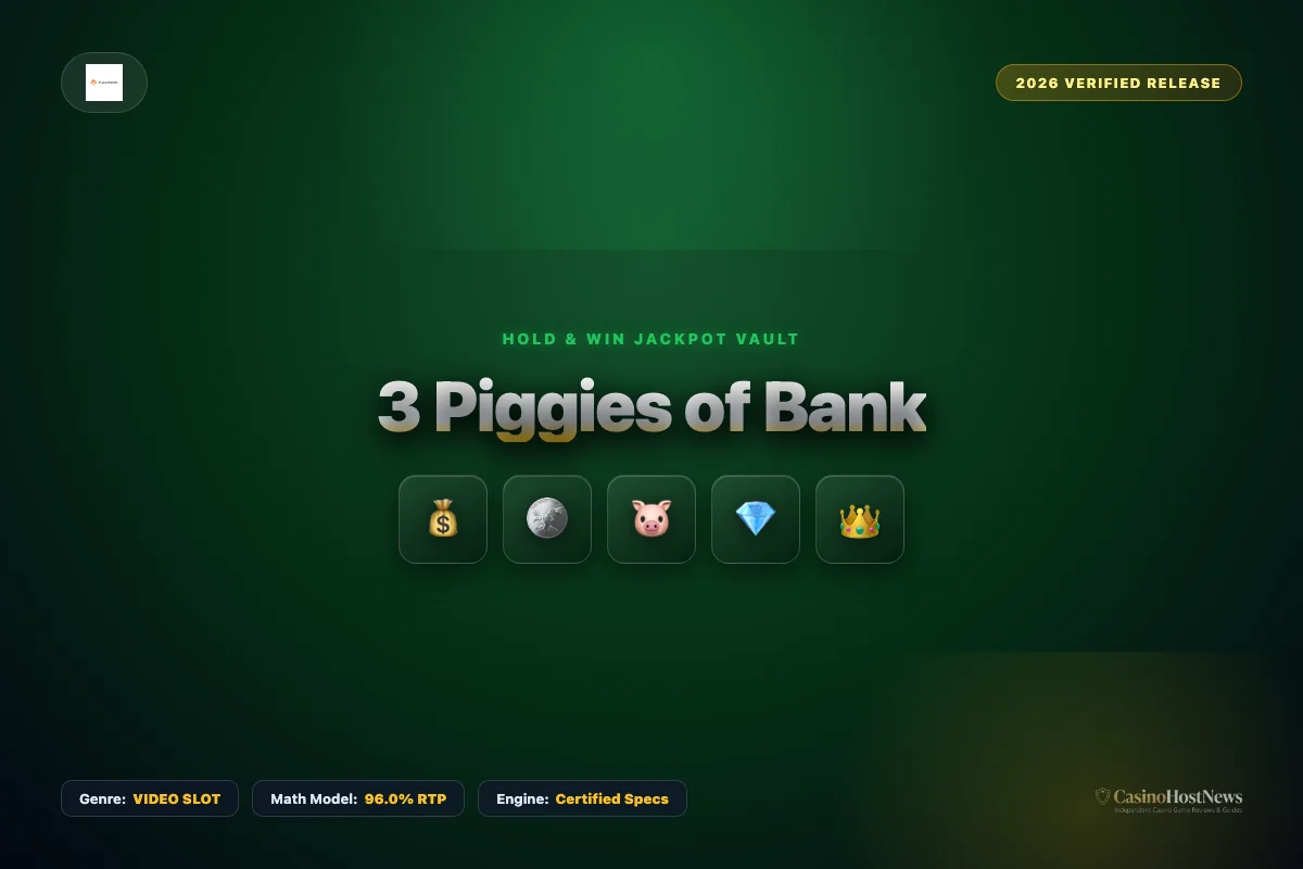 3 Piggies of Bank online slot review and verified math model by yggdrasil