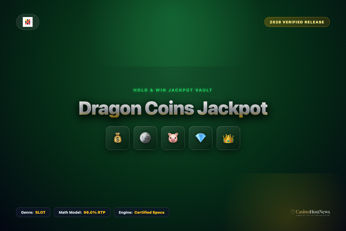 Dragon Coins Jackpot online slot review and verified math model by mancala gaming
