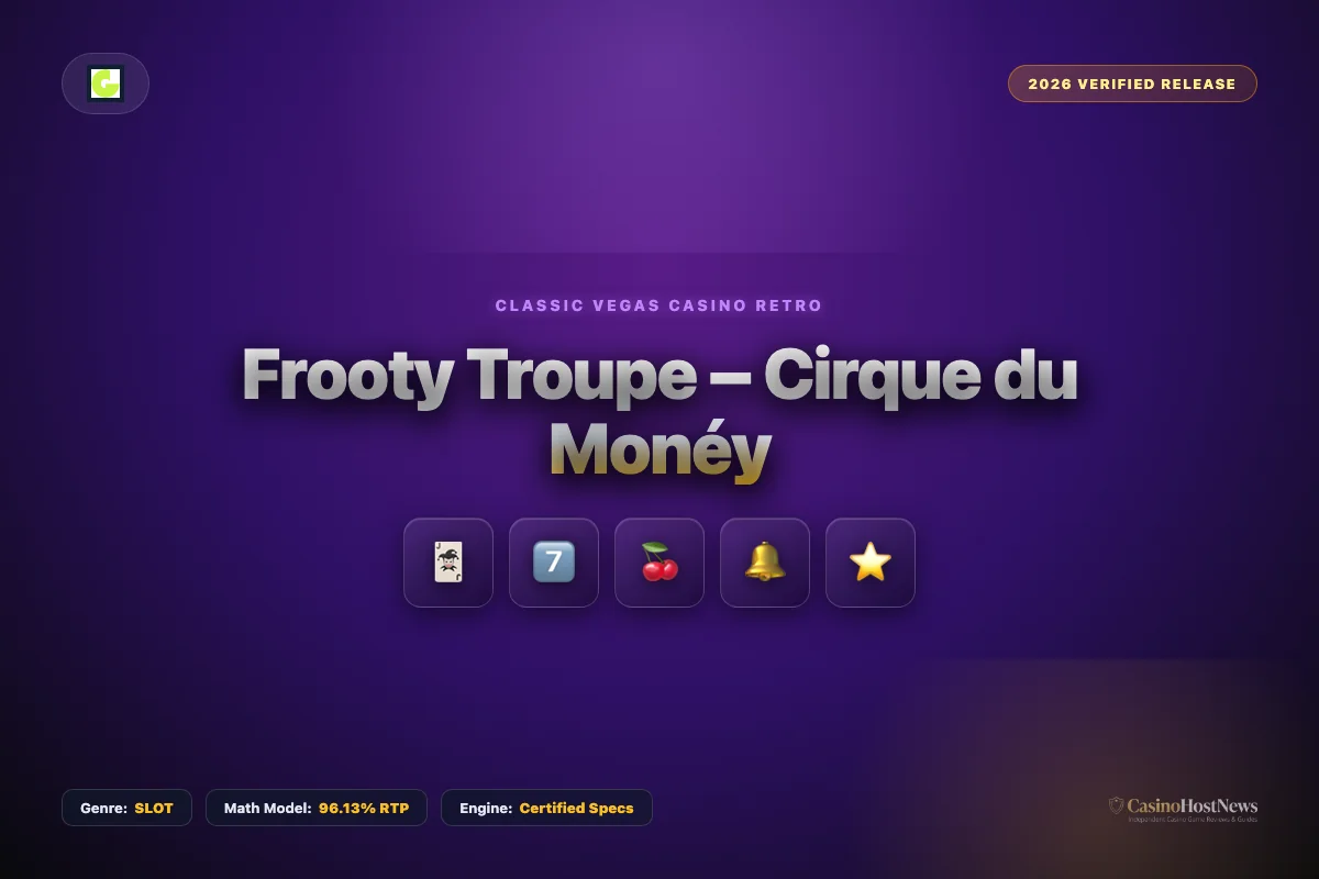 Frooty Troupe – Cirque du Monéy online slot review and verified math model by gamomat