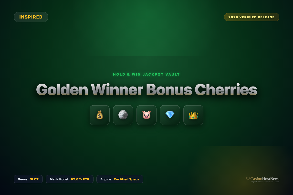 Golden Winner Bonus Cherries online slot review and verified math model by inspired