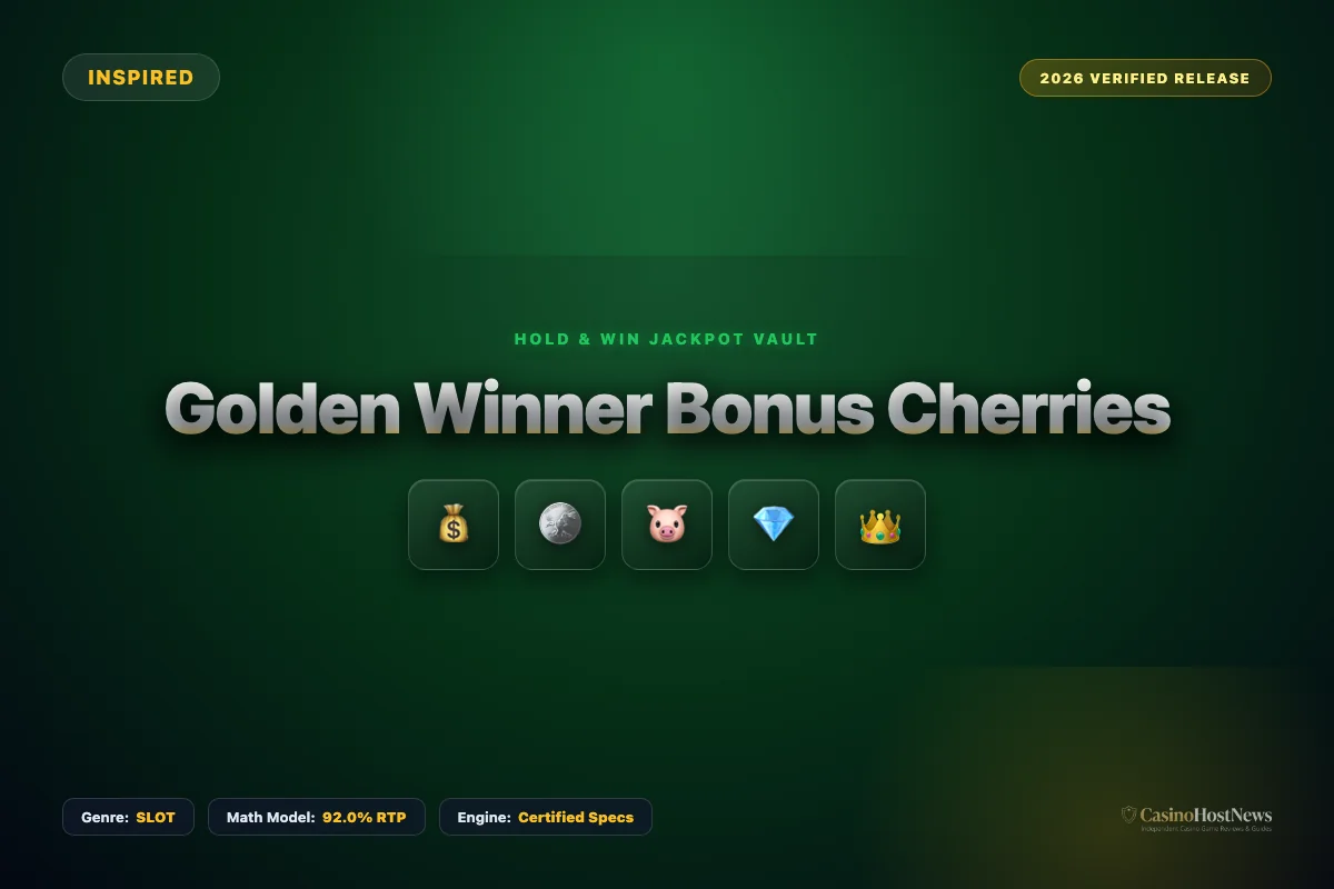 Golden Winner Bonus Cherries online slot review and verified math model by inspired