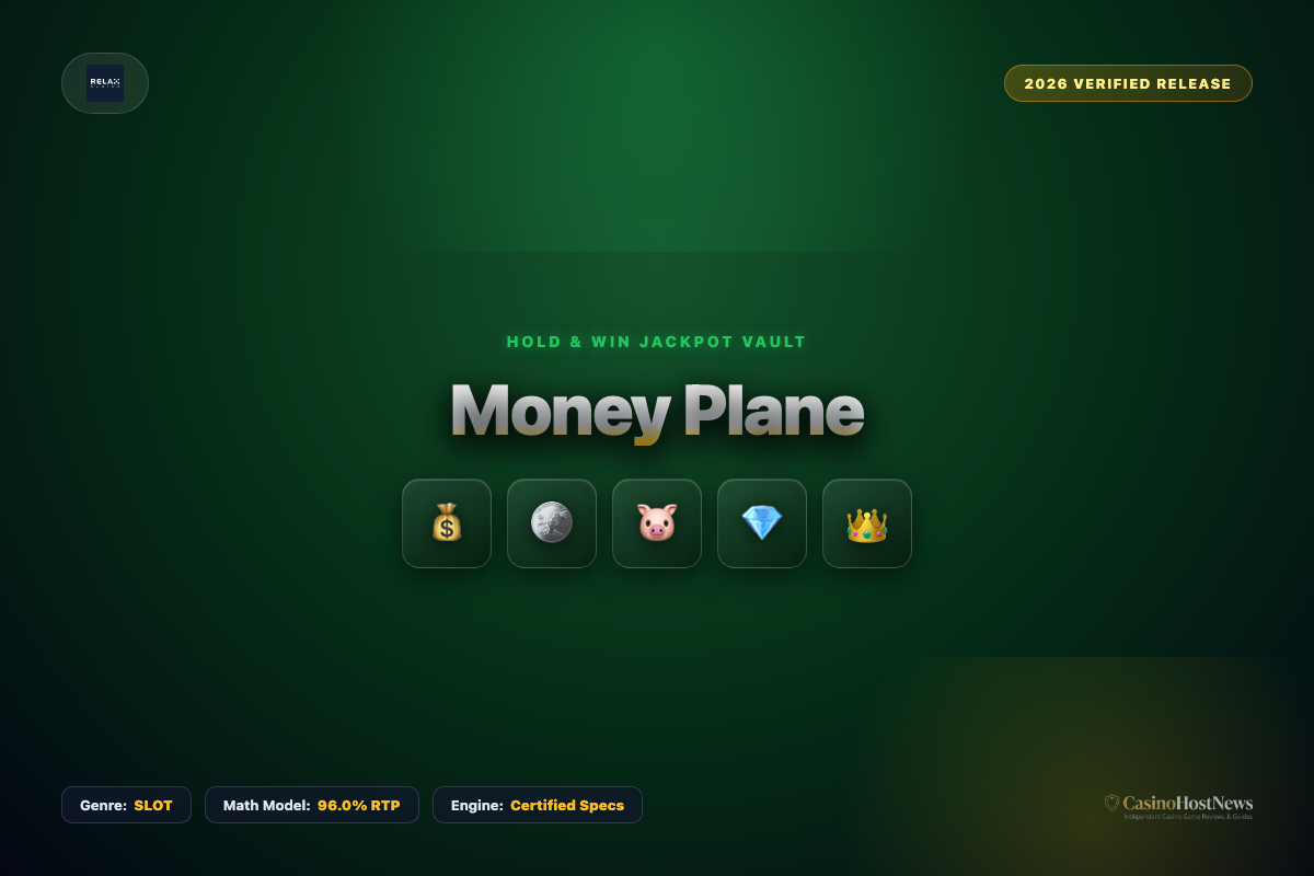 Money Plane online slot review and verified math model by relax gaming