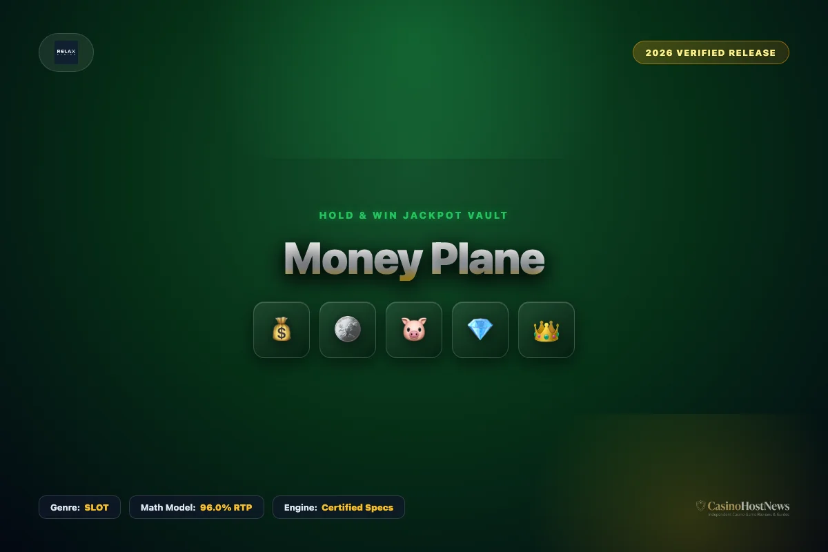 Money Plane online slot review and verified math model by relax gaming