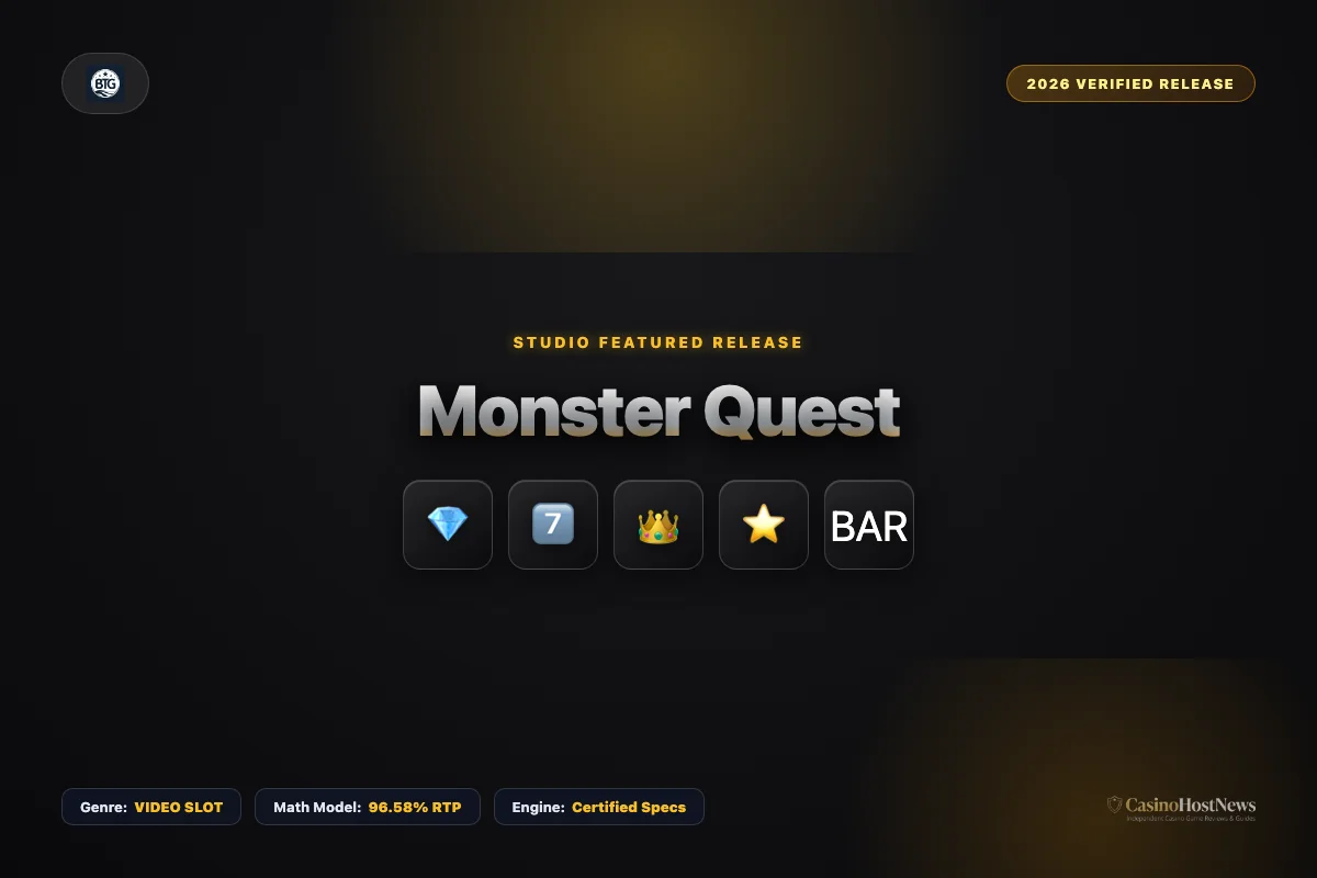 Monster Quest online slot review and verified math model by big time gaming