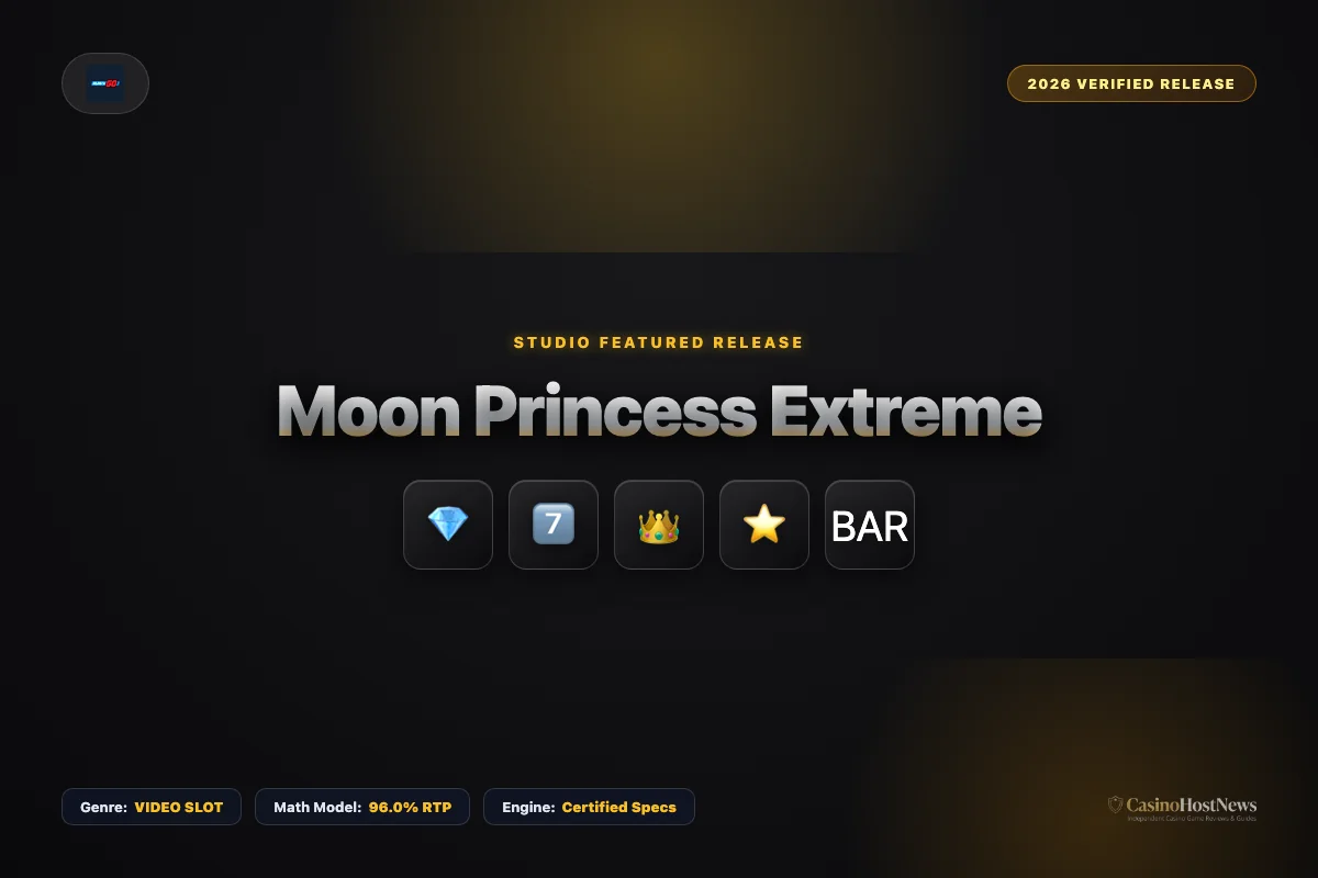 Moon Princess Extreme online slot review and verified math model by playn go