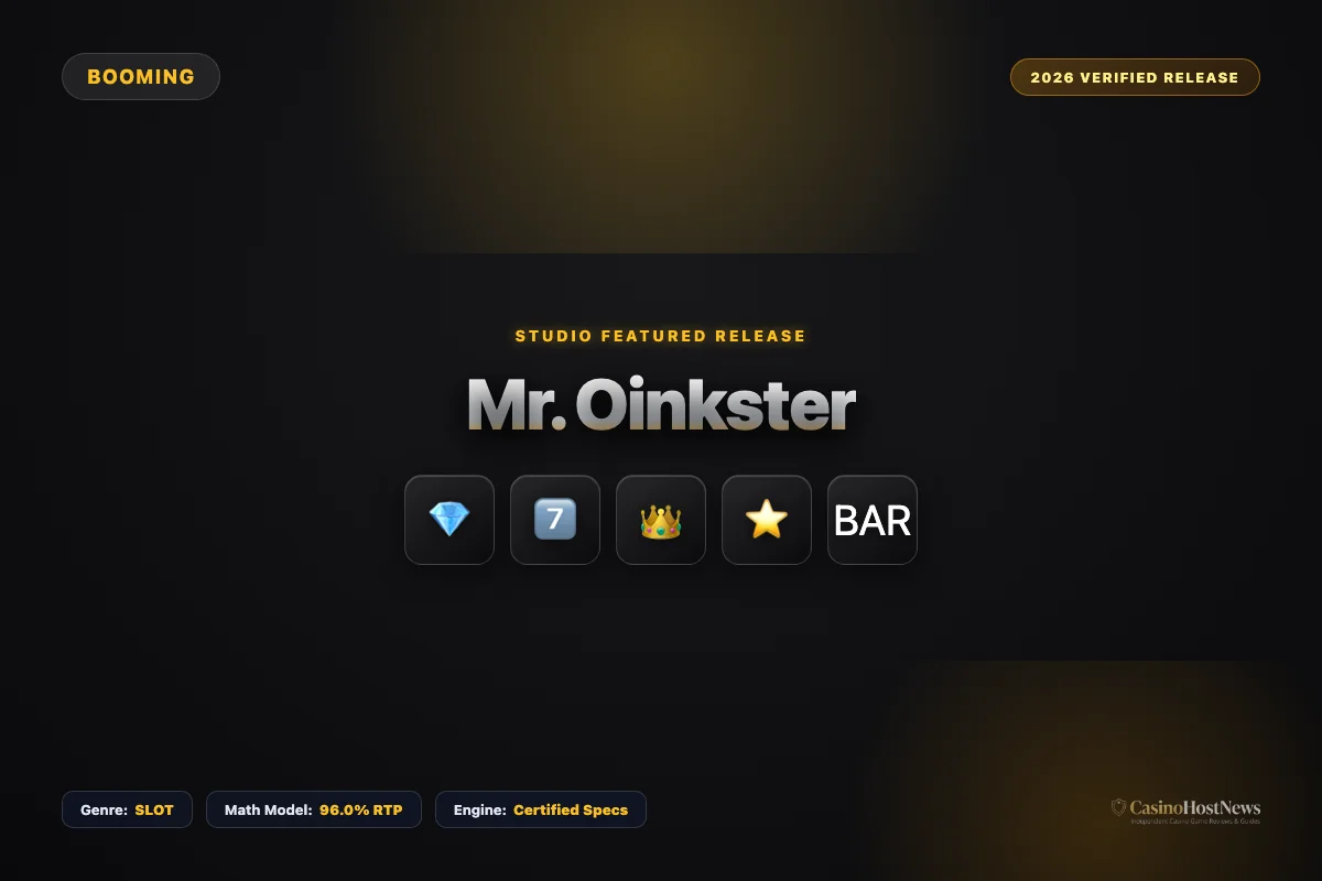Mr. Oinkster online slot review and verified math model by booming