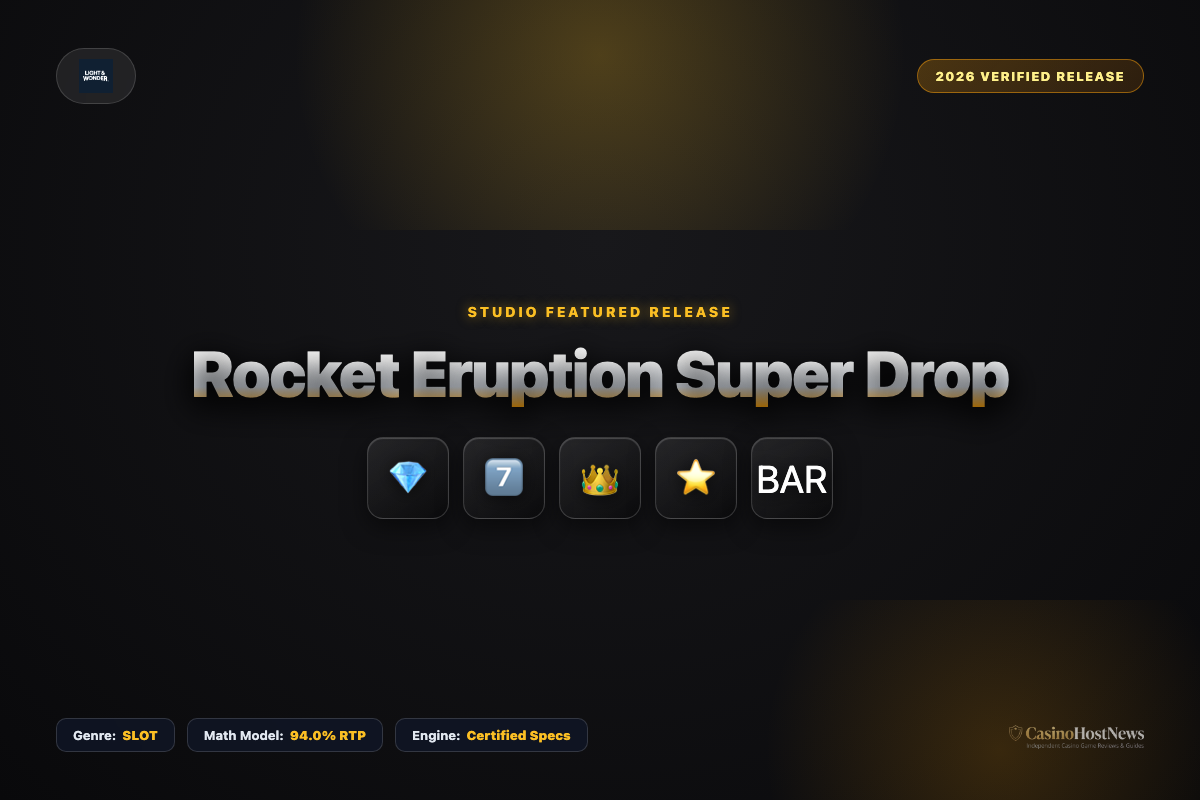 Rocket Eruption Super Drop online slot review and verified math model by light wonder