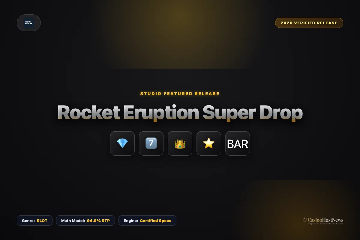 Rocket Eruption Super Drop online slot review and verified math model by light wonder