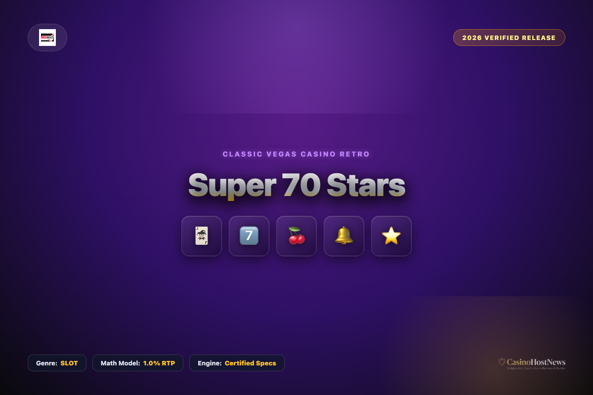 Super 70 Stars online slot review and verified math model by red rake-gaming