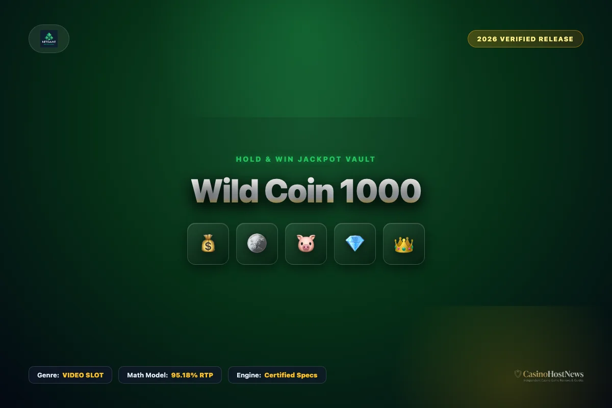 Wild Coin 1000 online slot review and verified math model by netgame entertainment